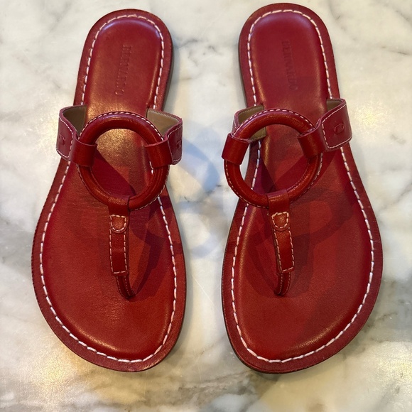Red Bernardo Matrix Sandals size 7 - Picture 1 of 3